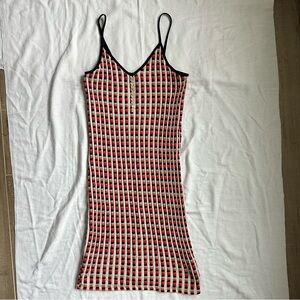 Zara Multicolor Striped Knit Midi Dress